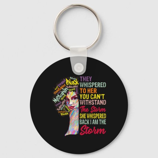 Porte-clés Am The Storm Women Junet1 Mois de l'histoire des N (Recto)