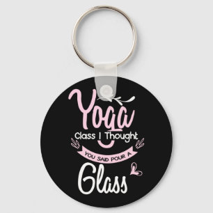 Porte-clés Amant de Yoga   Classe de Yoga Je croyais que vous