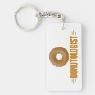 Porte-clés Amant drôle de beignet de chocolat