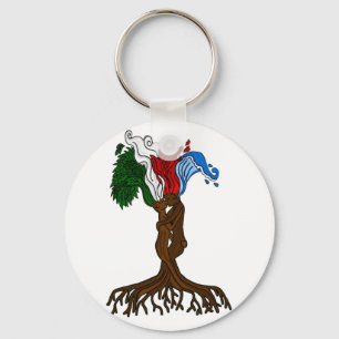 Porte-clés Amants élémentaires d'arbre