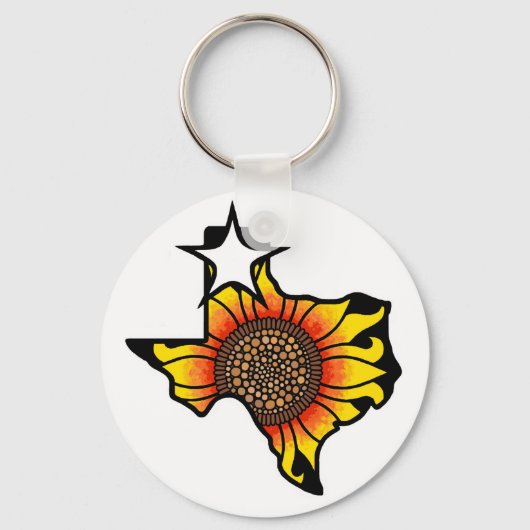 Porte-clés amarillo TEXAS design 2 (Recto)