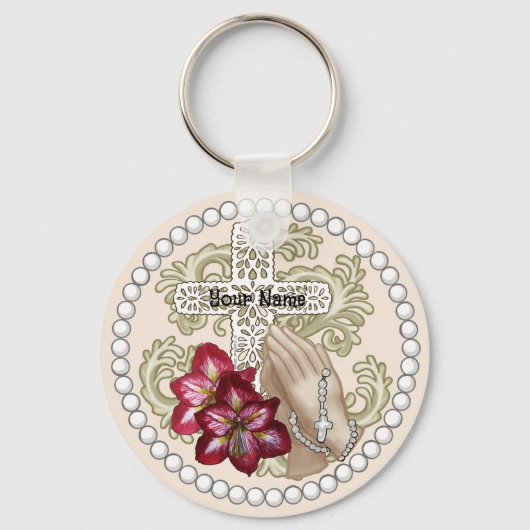 Porte-clés Amaryllis Rosary (Recto)