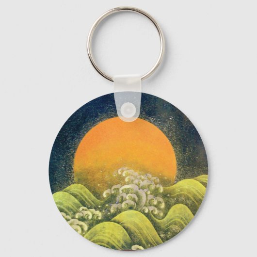 Porte-clés AMATERASU, SOLEIL GODDESS jaune vert noir (Recto)