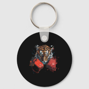 Porte-clés Amateur de boxe de tigre Gants de boxe Kickboxing