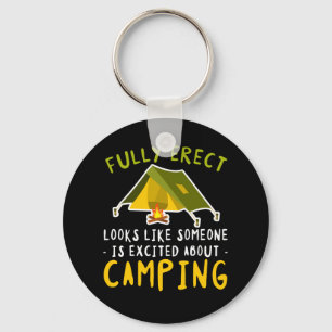 Porte-clés Amateur De Camping De Tentes Excitée Entièrement É