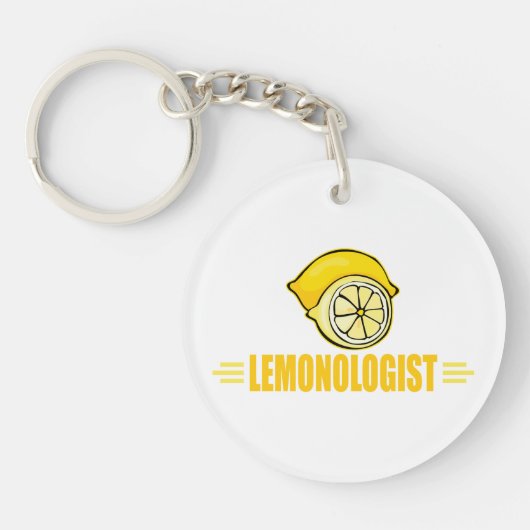 Porte-clés Amateur de citron drôle (Devant)