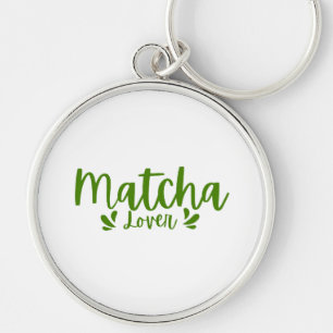 Porte-clés amateur de Matcha Anneau de clé vert