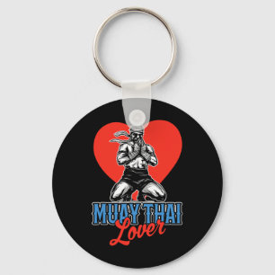 Porte-clés Amateur de Muay Thai Boxe Arts Martiaux Combattant