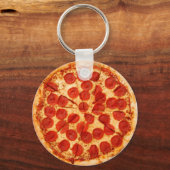 Porte-clés amateur de pizza classique (Recto)