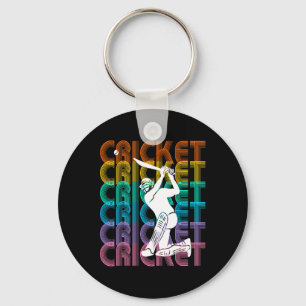 Porte-clés Amateur de sport rétro vintage - Cricket