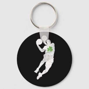 Porte-clés Amateurs de basket-ball Vert Shamrock St patrick f