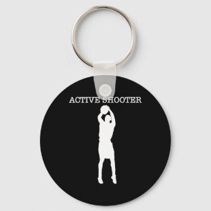 Porte-clés Amateurs de bysketbyll de tireur actif