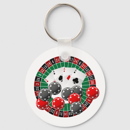 Porte-clés Amateurs de casino Cute Gambling (Recto)