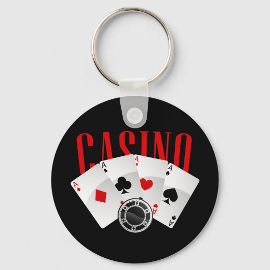 Porte-clés Amateurs de casino de jeu (Recto)