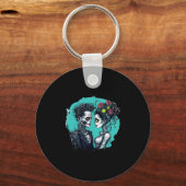 Porte-clés Amateurs d'Halloween Frankenstein Skeleton (Recto)