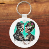 Porte-clés Amateurs d'Halloween squelette de Frankenstein pou (Recto)