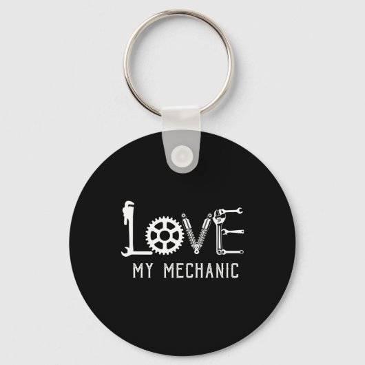 Porte-clés Amateurs mécaniques | Love My Mechanic (Recto)