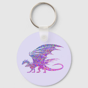 Porte-clés Amazing Mosaic Dragon Purple