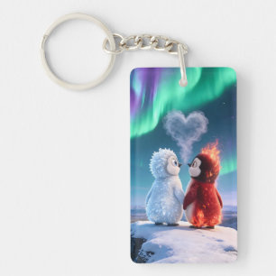 Porte-clés Amber & Frosty Aurore Magique Manchot