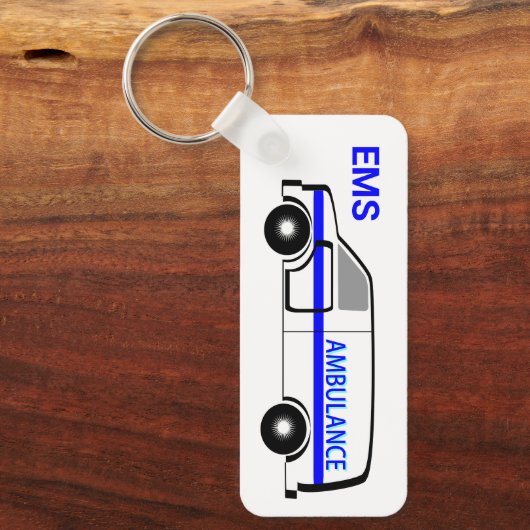 Porte-clés Ambulance EMS avec devis biblique (Recto)