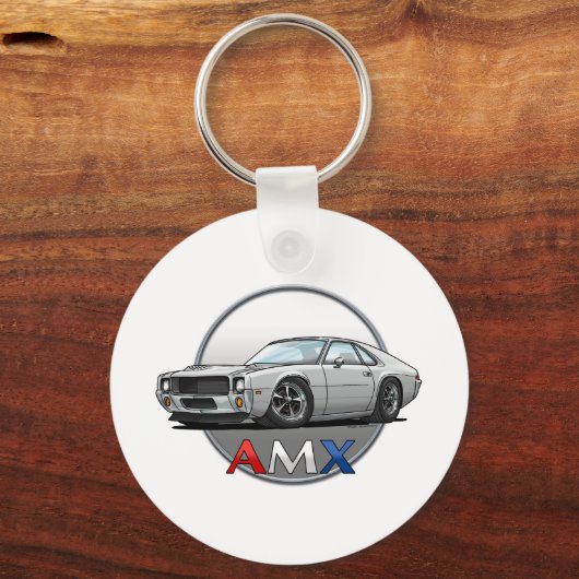 Porte-clés AMC_AMX_blanc (Recto)