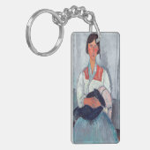 Porte-clés Amedeo Modigliani - Femme tzigane avec bébé (Devant gauche)