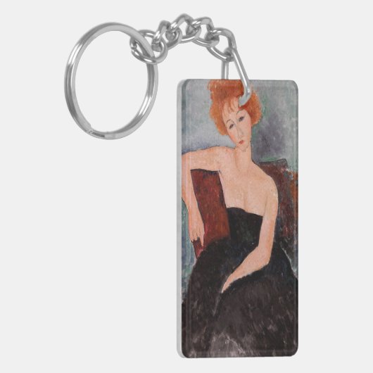 Porte-clés Amedeo Modigliani - Robe de soirée pour filles rou (Devant gauche)