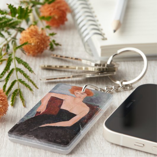 Porte-clés Amedeo Modigliani - Robe de soirée pour filles rou (Devant droit)