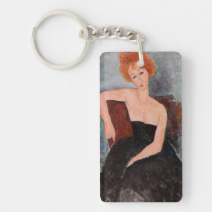 Porte-clés Amedeo Modigliani - Robe de soirée pour filles rou