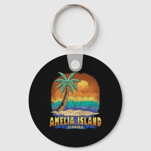 Porte-clés Amelia Island Floride Souvenir Vintage dénudé