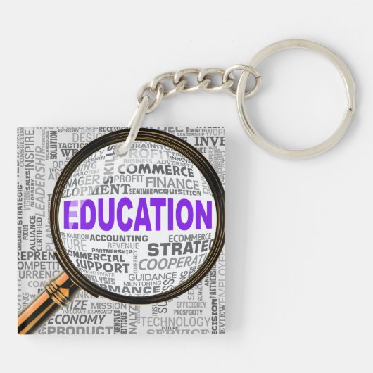 Porte-clés Améliorer l'éducation (Dos)