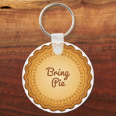 Porte-clés Amenez votre tarte à la journée Pi (Verso)