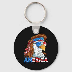 Porte-clés America Eagle 4 juillet Mullet American Flag États