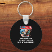 Porte-clés America No Kings No Dictators No Fascist  (Recto)