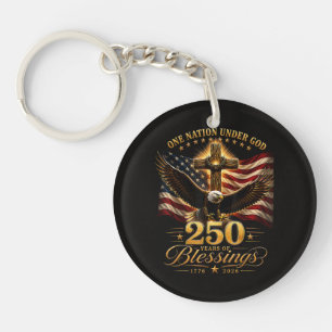 Porte-clés Américain 250e Anniversaire Patriotique États-Unis