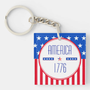 Porte-clés Américain patriotique 1776