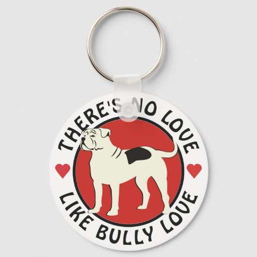 Porte-clés American Bulldog - Bully Love (Recto)