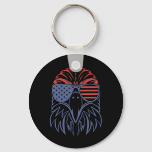 Porte-clés American Byld Eagle Usa Drapeau Chemise 4 juillet