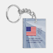 Porte-clés American Citizenship Flag Award avec date par Janz (Devant gauche)