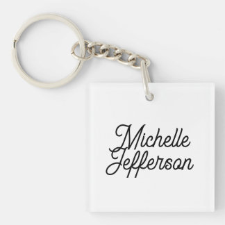 Porte-clés American Creative tendance noir calligraphie