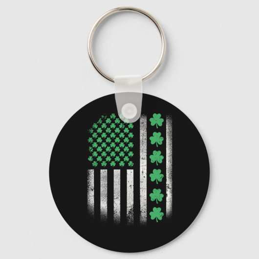 Porte-clés American Design St Patrick Day Irish (Recto)