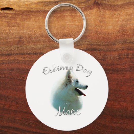 Porte-clés American Eskimo Chien Maman 2 (Verso)