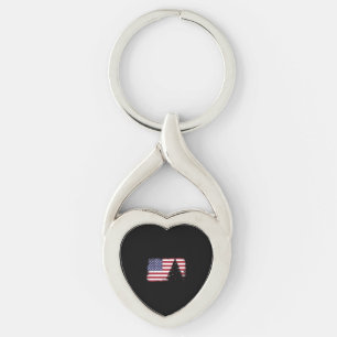 Porte-clés american flag