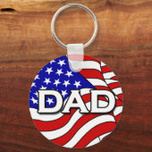 Porte-clés American Flag et papa Porte - clé (Recto)