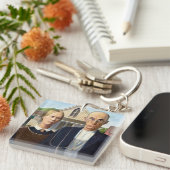 Porte-clés American gothique classique peinture Grant Wood (Devant Droit)