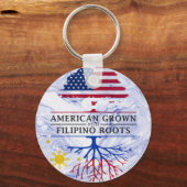 Porte-clés American Grosse avec des racines philippines style (Recto)