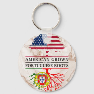 Porte-clés American Grosse avec des racines portugaises style