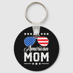 Porte-clés American Mom 4 Juillet Drôle Patriotique Usa Match