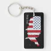 Porte-clés American Peace Flag America State Keychai national (Devant)