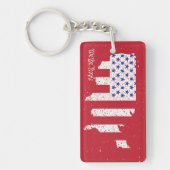 Porte-clés American Peace Flag America State National (Devant)